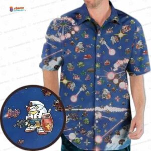 SD Gundam Battle Hawaiian Shirt 1