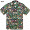 Utah Utes Skeleton Hawaiian Shirt with Red Floral Game Day Print