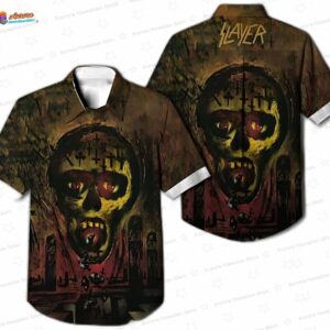 Slayer Seasons In The Abyss Hawaiian Shirt – Vintage Horror Metal Button-Up