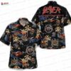 Slayer Parrot Hawaiian Shirt – Tropical Metal Band Hawaiian Shirt