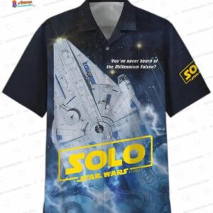 Solo Millennium Falcon Hawaiian Shirt for Sci-Fi Fans