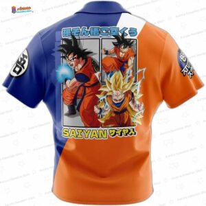 Son Goku Dragon Ball Z Button Up Hawaiian Shirt 1