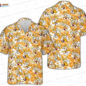 Sonic Summer Vacation Hawaiian Shirt – Tropical Cartoon Aloha Button-Up