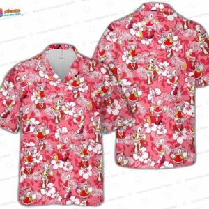 Sonic the Hedgehogg Summer Vacation Shirt Tropical Pattern Sonic Shirt Cartoon Sonic Matching Party 4