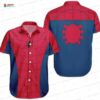Cute Tropical Pineapple Deadpool Hawaiian Shirt, Aqua Blue Aloha Button-Up for Summer Beach Vacation Gift