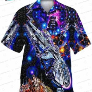 Star Wars Darth Vader Millennium Falcon Hawaiian Shirt 1
