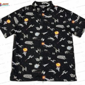 Star Wars Millennium Falcon Hawaiian Shirt for Space Fans
