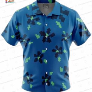 Trendy Steve Minecraft Movie Hawaiian Shirt for Gamers