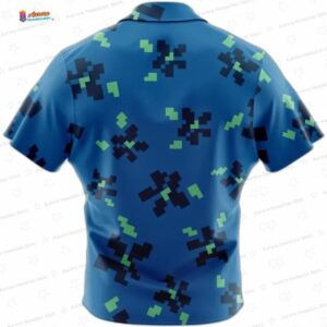 Steve A Minecraft Movie Button Up Hawaiian Shirt 1