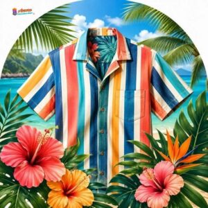 Striped Hawaiian Shirt