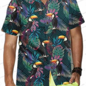 Summer Exotic Pattern With Toucan Bird Hawaiian Shirt Tropical Toucan Shirt Toucan Hawaiian Shirt Fo 3