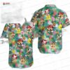 Pineapple Fireman Hawaiian Shirt with Hydrant Print for Firefighter Gifts