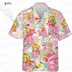 Super Mario Princess Peach Feeling Hawaiian Shirt 1