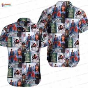 Vintage Superman Hawaiian Shirt – Classic Movie Fan Gift Button-Down for Summer Vacation