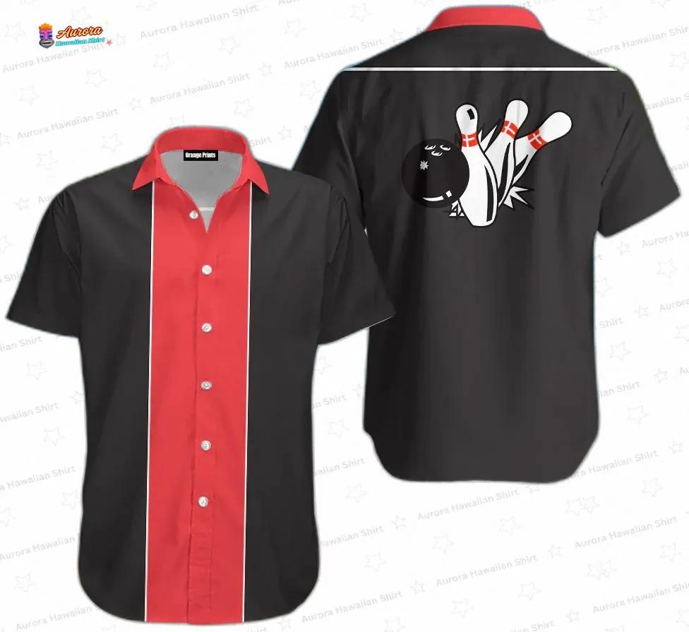 Swing Master 2.0 Bowling Hawaiian Shirt, Retro Alley Strike Button-Up Swing Master 2.0 Bowling Hawaiian Shirt, Retro Alley Strike Button-Up