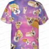 Pineapple Corgi Paradise Hawaiian Shirt, Tropical Dog Lover Button-Up
