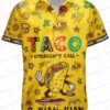 Taco Dinosaur Hawaiian Shirt for Funny Food Lovers Taco Dinosaur Hawaiian Shirt for Funny Food Lovers