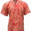 Taro Leaf Midnight Rayon Hawaiian Shirt – Monochrome Tropical Button-Up