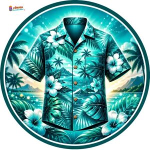 Teal Hawaiian Shirt