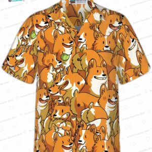 The Corgi Friends Hawaiian Shirt 2