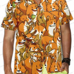 The Corgi Friends Hawaiian Shirt 3