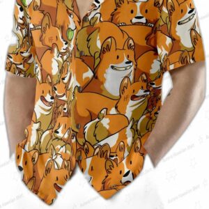 The Corgi Friends Hawaiian Shirt 4