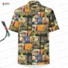 White Lotus Crane Print Hawaiian Shirt for Resort Style