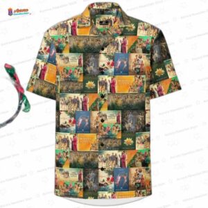 Trendy White Lotus Collage Hawaiian Shirt for TV Fans