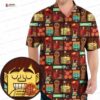 Truffle Shuffle Tropical Leaves The Goonies Hawaiian Shirt, Retro Adventure Aloha Button-Up for Movie Fan Vacation Gift