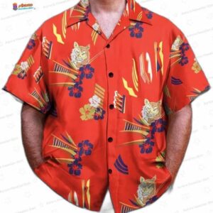 Tony Montana Al Pacino In Scarface Summer Short Sleeve Hawaiian Shirt 1