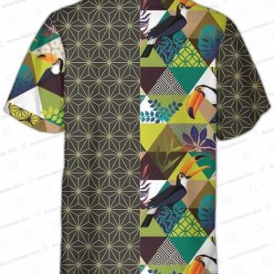 Toucan Asanoha Isometric Pattern Hawaiian Shirt Unique Toucan Shirt For Men Women 1