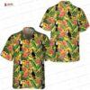 Retro Toucans And Tropical Plants Toucan Hawaiian Shirt, Light Aloha Button-Up for Bird Lover Vacation Gift