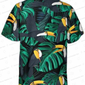 Toucan Birds Tropical Leaves Hawaiian Shirt 1