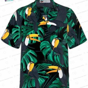 Toucan Birds Tropical Leaves Hawaiian Shirt 2