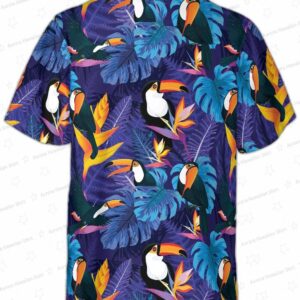 Toucan Birds Tropical Leaves V1 Hawaiian Shirt 1