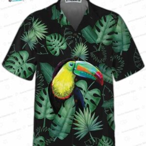 Toucan In The Forest Hawaiian Shirt Tropical Toucan Shirt For Adults Cool Toucan Print Shirt 2