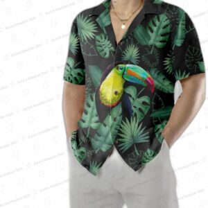 Toucan In The Forest Hawaiian Shirt Tropical Toucan Shirt For Adults Cool Toucan Print Shirt 4