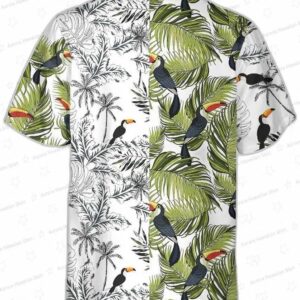 Toucan Palm Branches Hawaiian Shirt Tropical Toucan Shirt For Adults Cool Toucan Print Shirt 1