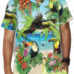 Toucan Tropical Beach Hawaiian Shirt Funny Toucan Shirt For Men Women 3