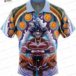 Trendy Ultra Instinct Goku Dragon Ball Z Hawaiian Shirt for Anime Fans