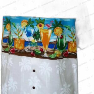 Tropical Cocktails Cotton Aloha Shirt 1