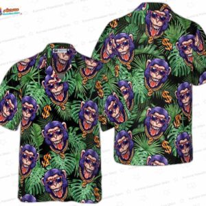 Tropical Millionaire Monkey Hawaiian Shirt 2