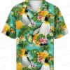 Chimpanzee Monkey Pineapple Hawaiian Shirt – Tropical Floral Aloha Shirt