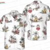 Cute Sloth Coffee Cup Hawaiian Shirt, Dark Chocolate Aloha Button-Up for Coffee Lover Gift