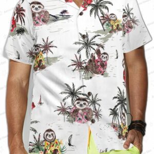 Tropical Sloth Shirt For Men Hawaiian Shirt 3