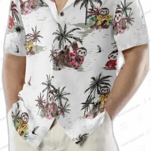 Tropical Sloth Shirt For Men Hawaiian Shirt 4