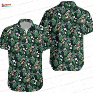 Truffle Shuffle Tropical Leaves The Goonies Hawaiian Shirt, Retro Adventure Aloha Button-Up for Movie Fan Vacation Gift