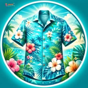 Turquoise Hawaiian Shirt