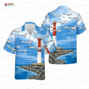 Convair F-106 Delta Dart New Jersey Air Force Hawaiian Shirt – Lighthouse Aircraft Aloha Shirt