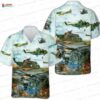 US Air Force F-15 Eagle Silhouette Hawaiian Shirt – Gray Fighter Jet Aloha Shirt